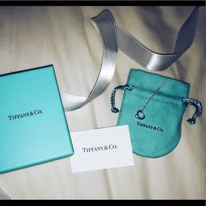 Tiffany & Co. Open Heart Pendant Necklace